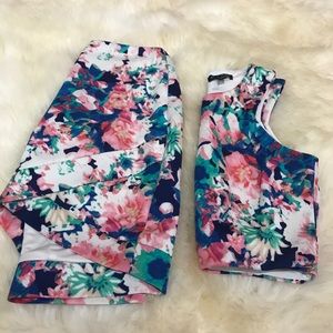 Two piece, floral dress